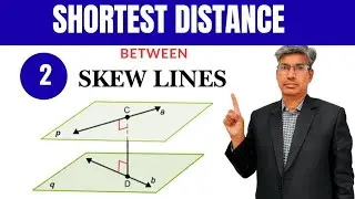 SHORTEST distance between two skew lines | Class 12th Maths | RPSC 1st/2nd grade teacher maths#CMPC