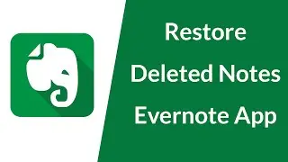 How to Restore Deleted Notes on Evernote App?