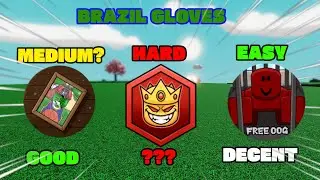 I ranked all the glove that can be obtained from the barzil...[Roblox Slap Battle]