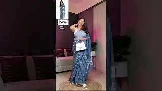 7 meesho farewell Saree | meehso chiffon saree haul #meeshosaree #meeshosareehaul #meeshohaul