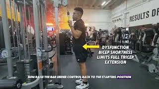 Exercise Test Dysfunction: Tricep Pushdown #workout #train #pain #gym #Test #triceps #arm
