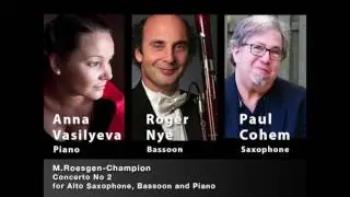 Marguerite Roesgen-Champion Concerto N. 2 (Prelude) for Alto Saxophone, Harpsichord, Bassoon