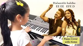 Arabic Kuthu - Beast | Piano Cover with Piano notes |  Halamithi Habibo | Anirudh | Riya Rhythms
