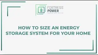 How to Size an Energy Storage System for Your Home