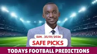 SUNDAY'S SAFE BETTING PICKS [25/01/2026] | Today's Football Prediction to Stake and Win #prediction
