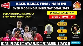 DEJAN/BERNADINE JUARA!! Hasil Final SYED MODI India International 2025 | Wakil Indonesia Raih Juara