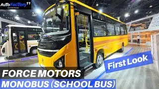 Force Motors Monobus (School Bus) | Walkaround | AutoExpo 2020 | AutoFactory11