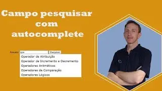 PHPOO #3 - Como criar campo pesquisar com autocomplete com jQuery, PHP e PDO