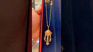 New Gold Locket Chain Design 2023 گولڈ لاکٹ چین ڈیزائن 2023#viral #viralvideo #gold #shorts