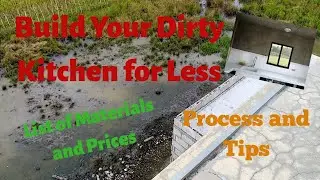 DIY || Making our Dirty Kitchen || Building Materials & Prices