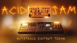Coming up with a song on the Octatrack, Digitakt, and TD3 MO