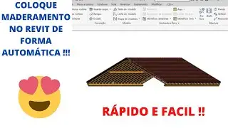 REVIT COLOCAR MADEIRAMENTO NO TELHADO