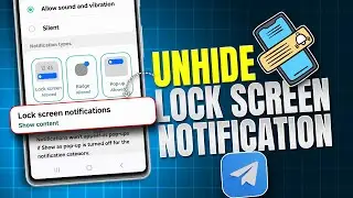 How to Unhide Telegram Lock Screen Notifications | Fix Telegram Lock Screen Notification Not Showing