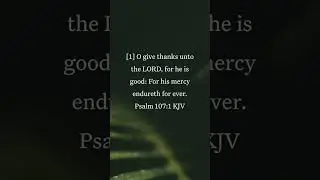 BIBLE AUDIO PSALM 107:1 || God's Word - Bible Stories #Shorts