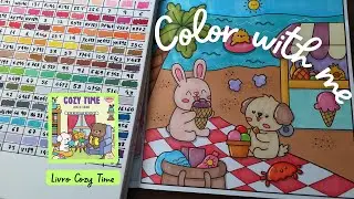 Color with me | COZY TIME | Livros de Colorir #Bobbiegoods #ohuhu #touchmarkers ☀️ 🏖️