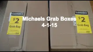 Michaels Haul - $2 Grab Bag (Box) April, 2015