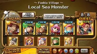 Grand Voyage Fushia Village Local Sea Monster lvl 5 No Violla, No Llb, No 6+! OPTC~My First Team