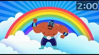 2-Minute Animated Wrestlers Countdown Timer | Ready to Rumble! 💥🤼