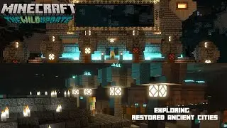 Exploring restored Ancient Cities with RTX ray tracing Minecraft 1.19.31 (links in the description)