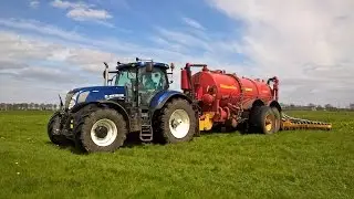 New Holland Blue Power T7.270 | 'BIG' Schuitemaker Robusta | Slurry Injection | Klompenburg | 2016.