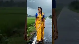 বৃষ্টিতে ভেঙে গেল ঝোপড়ি ঘর 🛖 #ai #cartoon #motivation #women