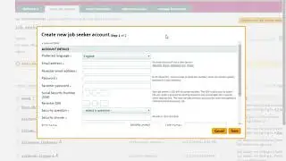 Module 4 - Creating a Job Seeker Account