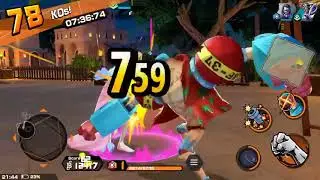 Winning survival 100 with 2y Franky. One piece bounty rush