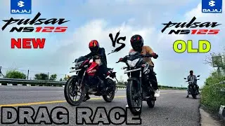 2024 NEW BAJAJ PULSAR NS 125 BS7 vs OLD BAJAJ PULSAR NS 125 BS5 🔥.DRAG RACE😱 TOP END RACE 🔥new video