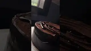 dark chocolate cake😋 #chocolatecake #darkchocolate #asmr #satisfying