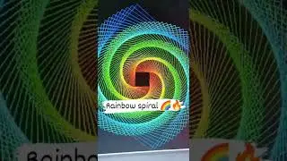 Rainbow 🌈 spiral using in python 🔥