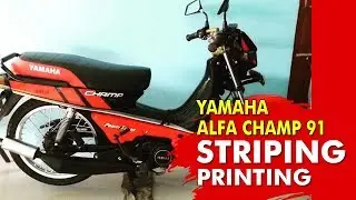 striping yamaha alfa champ 91