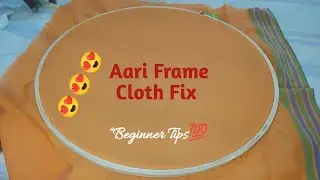 Aari Wood la Cloth Fix Eppadi? | Beginner Tips | Tamil