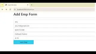 Insert Data in Spring Boot with Thymeleaf (Step-by-Step CRUD Guide) | Spring Boot Thymeleaf CRUD