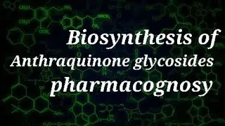 Biosynthesis  of Anthraquinone glycosides#pharmacognosy #Drkhizra