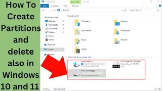 How To Create disk Partition in Windows