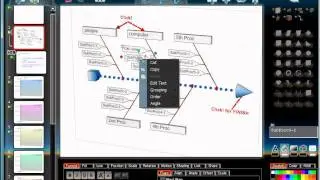 Prezvision2+:  Fishbone Diagram using templates