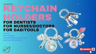 Simple gifts for all activities Keychains for medics, dentists, dads (Regalos sencillos - llaveros)
