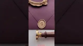 DIY Wax Seal Golden Stamp Beautiful Art on Paper #shorts #art #stamps #beautiful #stampingup #yt