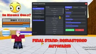 Final Stand: Remastered AutoQuest and  AutoFarm (script)