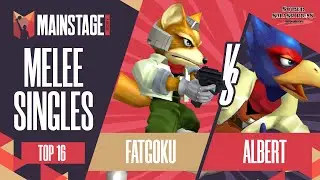 FatGoku vs Albert - Melee Singles: Top 16 Losers - Mainstage 2021 | Fox vs Falco