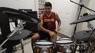practice PANTERA Walk. Yamaha dtx8.  Brisbane Gold Coast covers and Originals