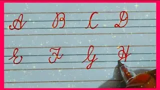 How to write cursive writing AtoZ. #english #alphabet #cursive #writing #abcd #abc 