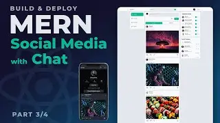 React MERN Stack Social Media App with Chat using MongoDB ExpressJS NodeJS ReactJS Tutorial 3/4