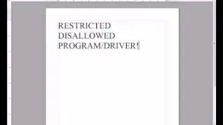Punkbuster error fix: Disallowed program/Driver!