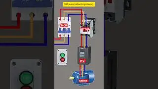 Three Phase Motor With VFD Connection. #electricalvideo #electricalwork #motor #VFD #wiring