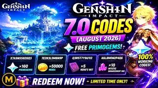 Genshin Impact 7.0 Codes (August 2026) – Free Primogems