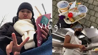 vlog: praktikum/internship, food, small haul