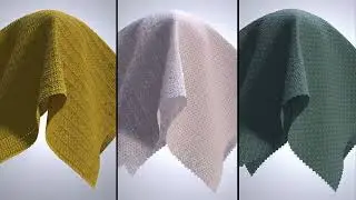 Substance Designer Cloth Textures Showreel