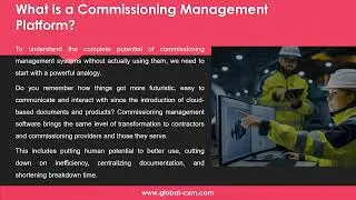 Commissioning Management Software & It's Benefits