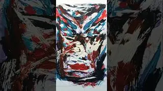 abstract expressionism face #painting #shorts #art